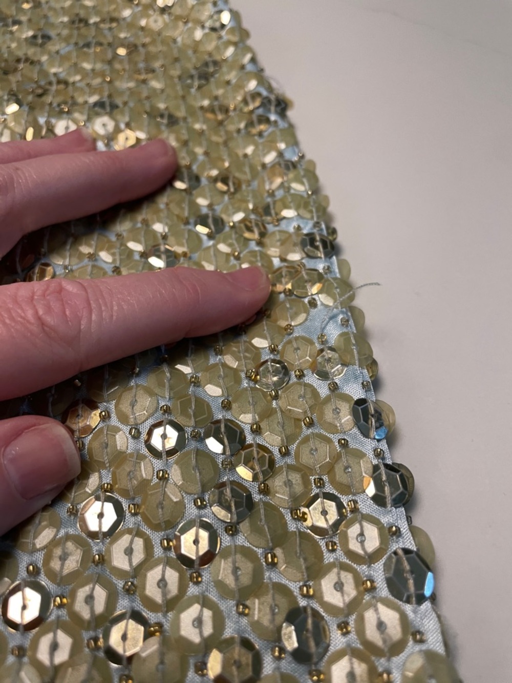Jovani Sequin Gown, vintage, glamorous XS  Hollywood Halter flaws* - Picture 17 of 17